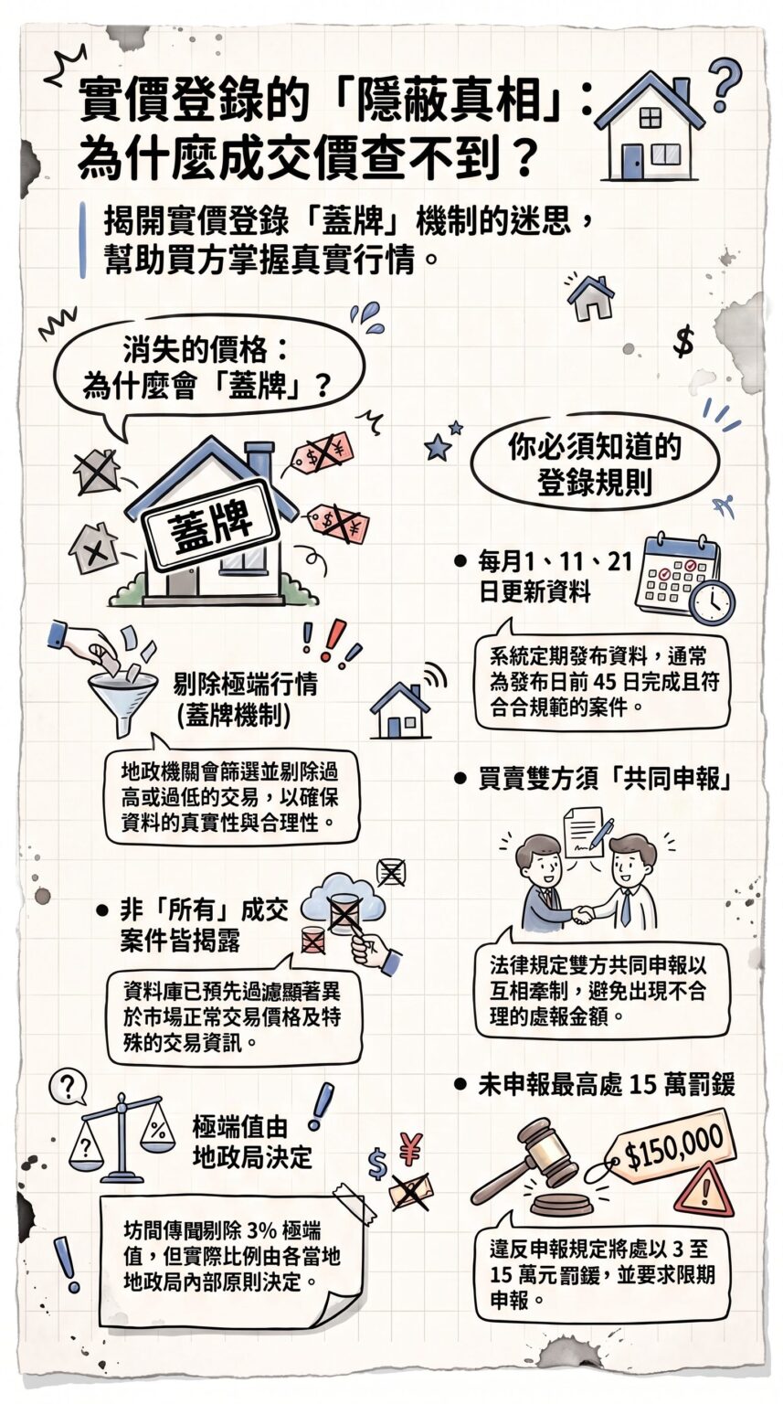 實價登錄蓋牌機制解析(馥華艾美蘇建豪)