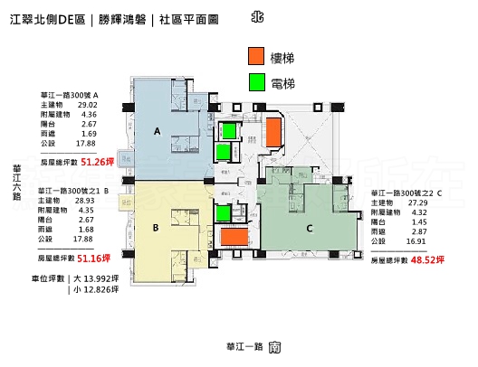 江翠北側重劃區_勝輝鴻磐_社區平面圖_社區格局圖_江翠北側達人_江翠北側房仲推薦