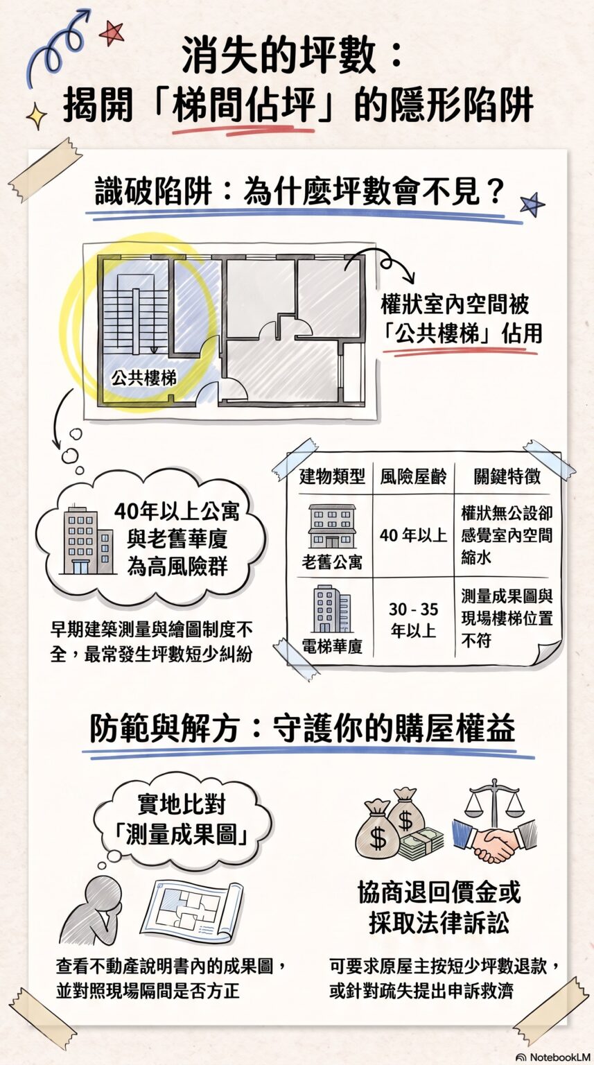 揭開梯間佔坪隱形陷阱
