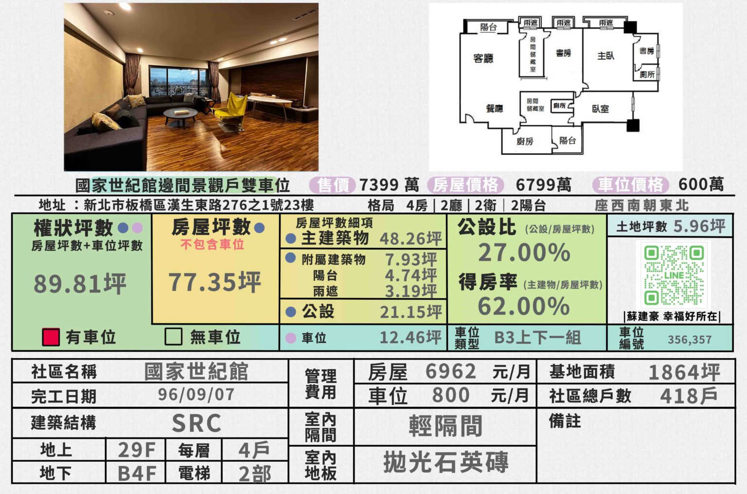 國家世紀館_銷售物件A2戶_新板特區蘇建豪