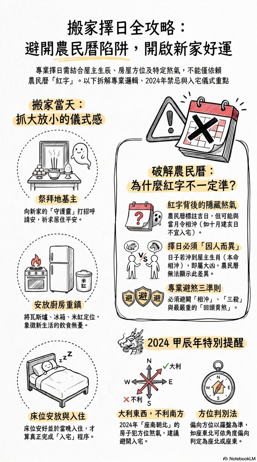 搬家擇日及入宅攻略(王派風水蘇建豪)