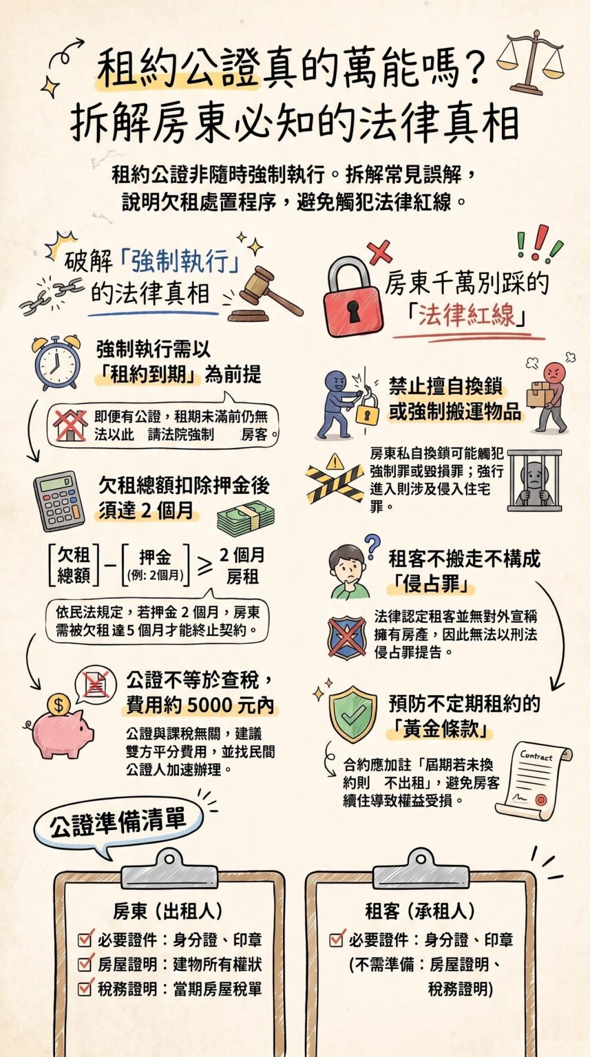 租約公證法律真相解析